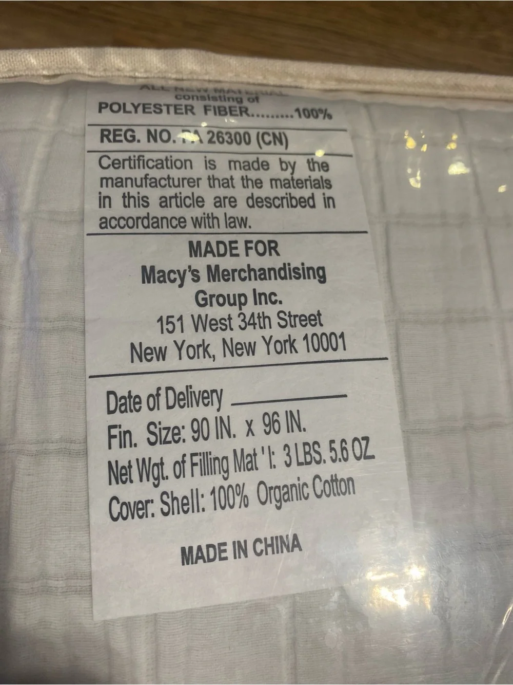 Oake Organic Cotton Check Matelassé 3-Pc. Comforter Set, Full/Queen white